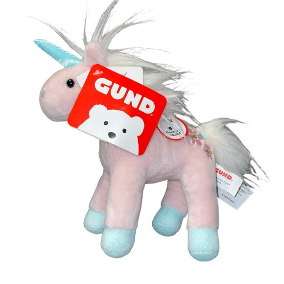 Gund 7" Plush Unicorn Chatters Stuffed Toy Magical Sound Shooting Star Gift - Picture 2 of 12